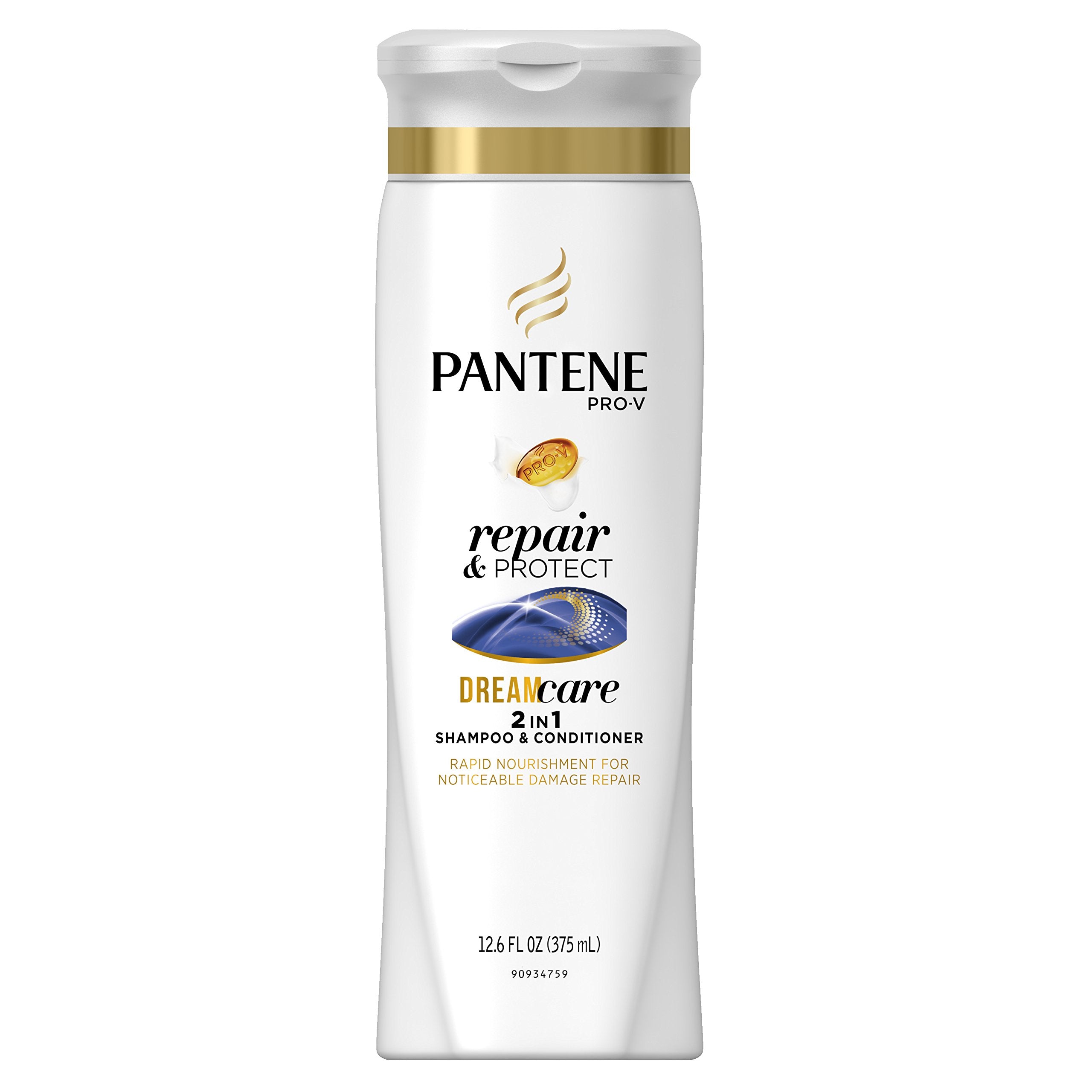 Pantene Pro-V Repair & Protect bottle with keratin for stronger-looking hair.