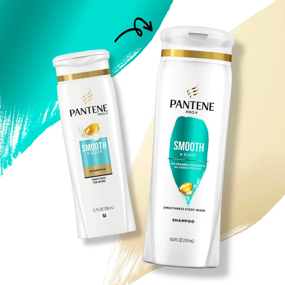Pantene Pro-V Smooth duo pack shot for daily-use hair care routine