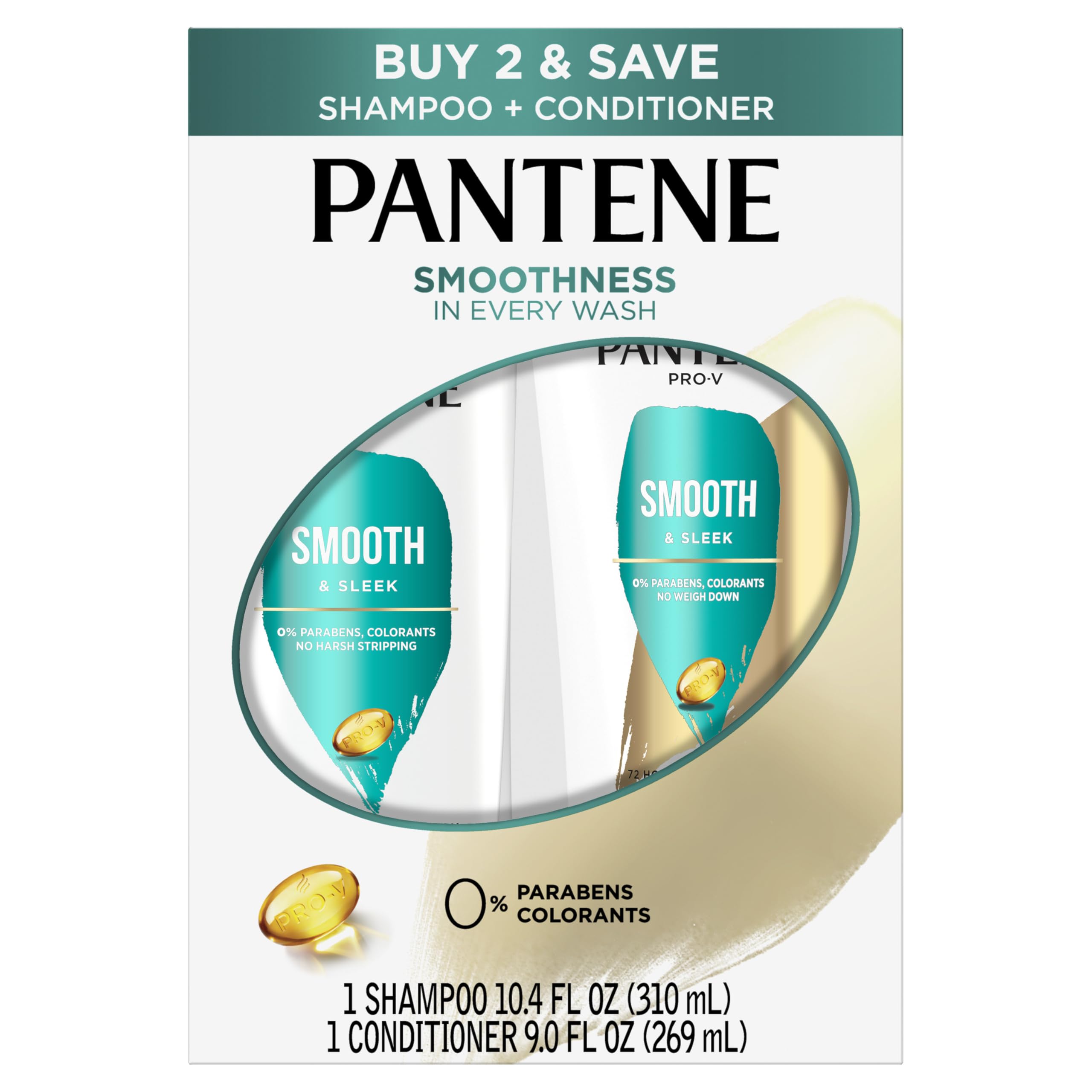 Pantene Pro-V Smooth hair after-use closeup focusing on texture and body