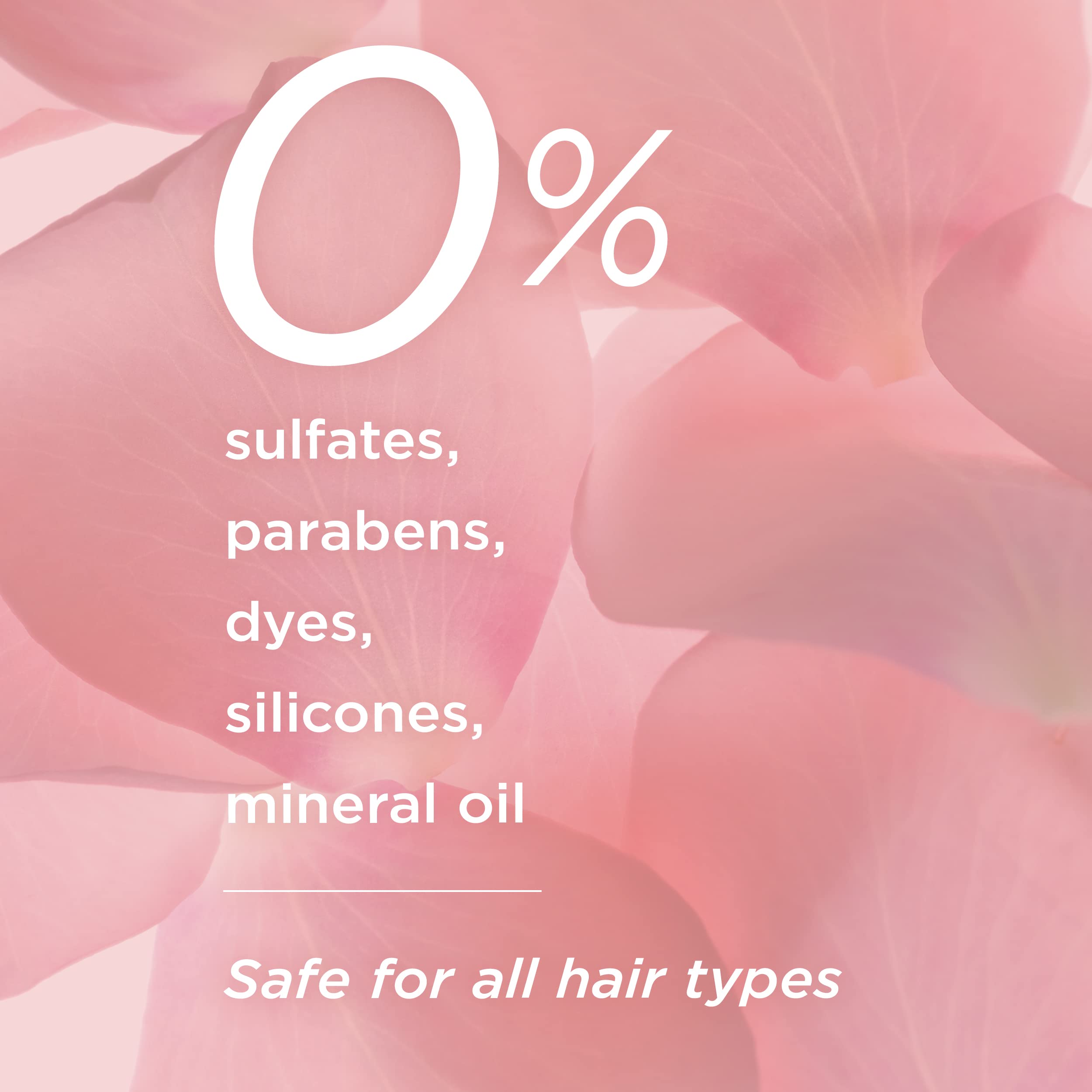 Pantene rose water shampoo foam close-up evokes relaxing scent and refreshed cleanse.