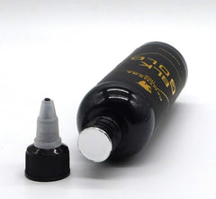 Panthera Black BLK Gold ink on skin demonstration showing rich color payoff.