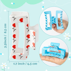 Pantide heart-pattern nurse clip adds cute flair for scrubs and study