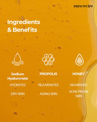 Papa Recipe Bombee Honey Mask being applied for a refreshed, moisturized look