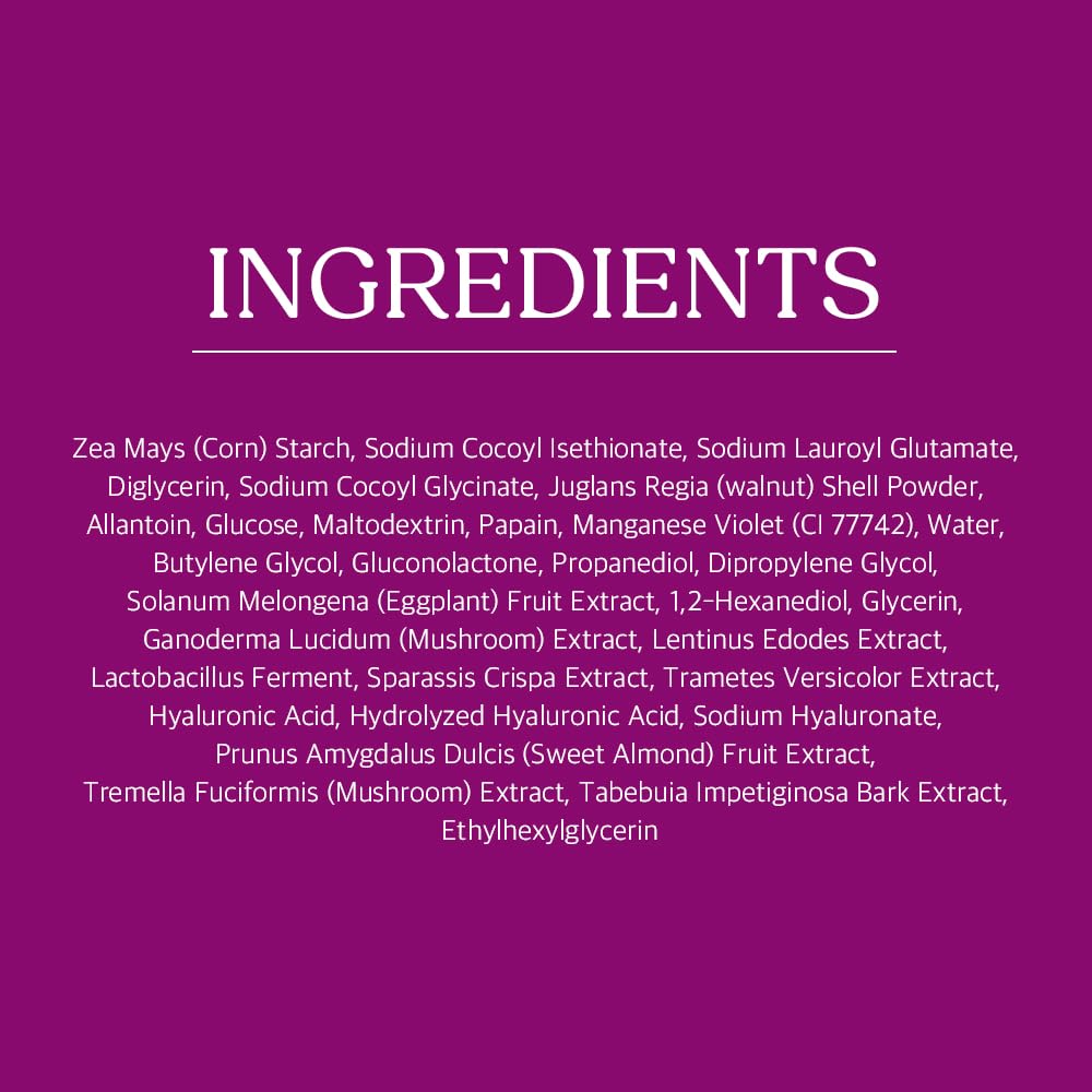 Papa Recipe Eggplant Enzyme Powder Cleanser application on skin during routine