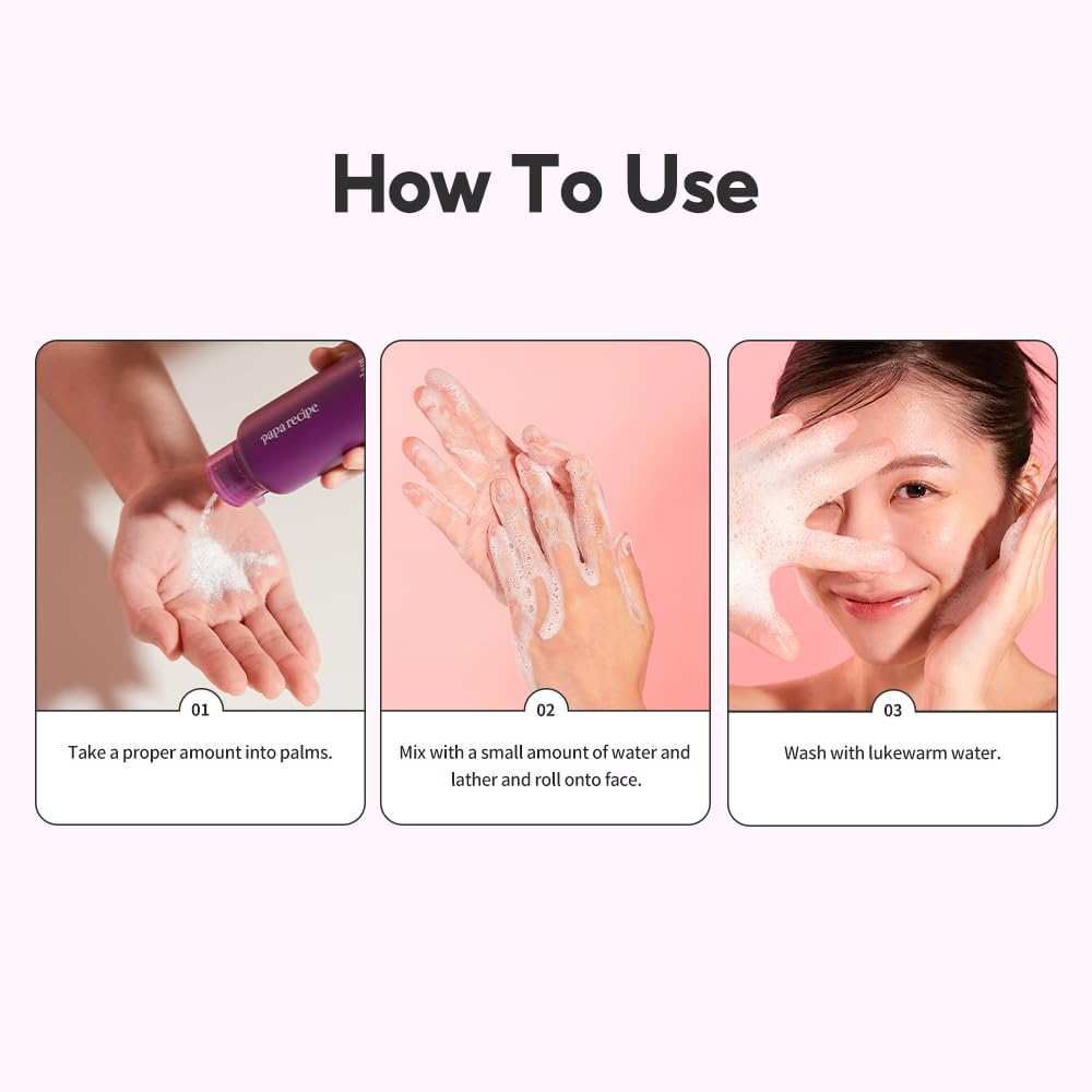 Papa Recipe Eggplant Enzyme Powder Cleanser ingredients list featuring eggplant extract