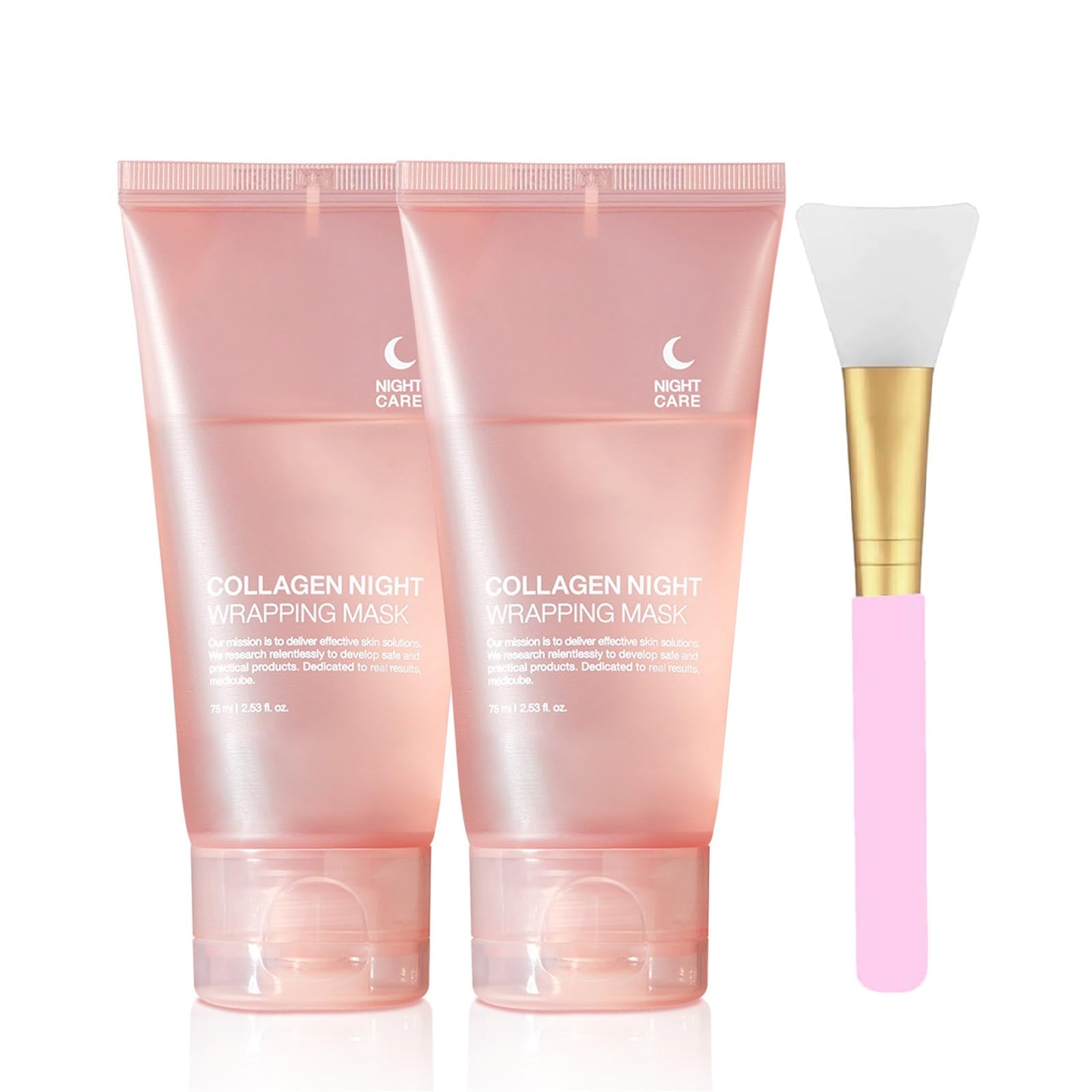 PAQIMAN collagen night-wrapping mask packaging highlighting hydration-ready results.