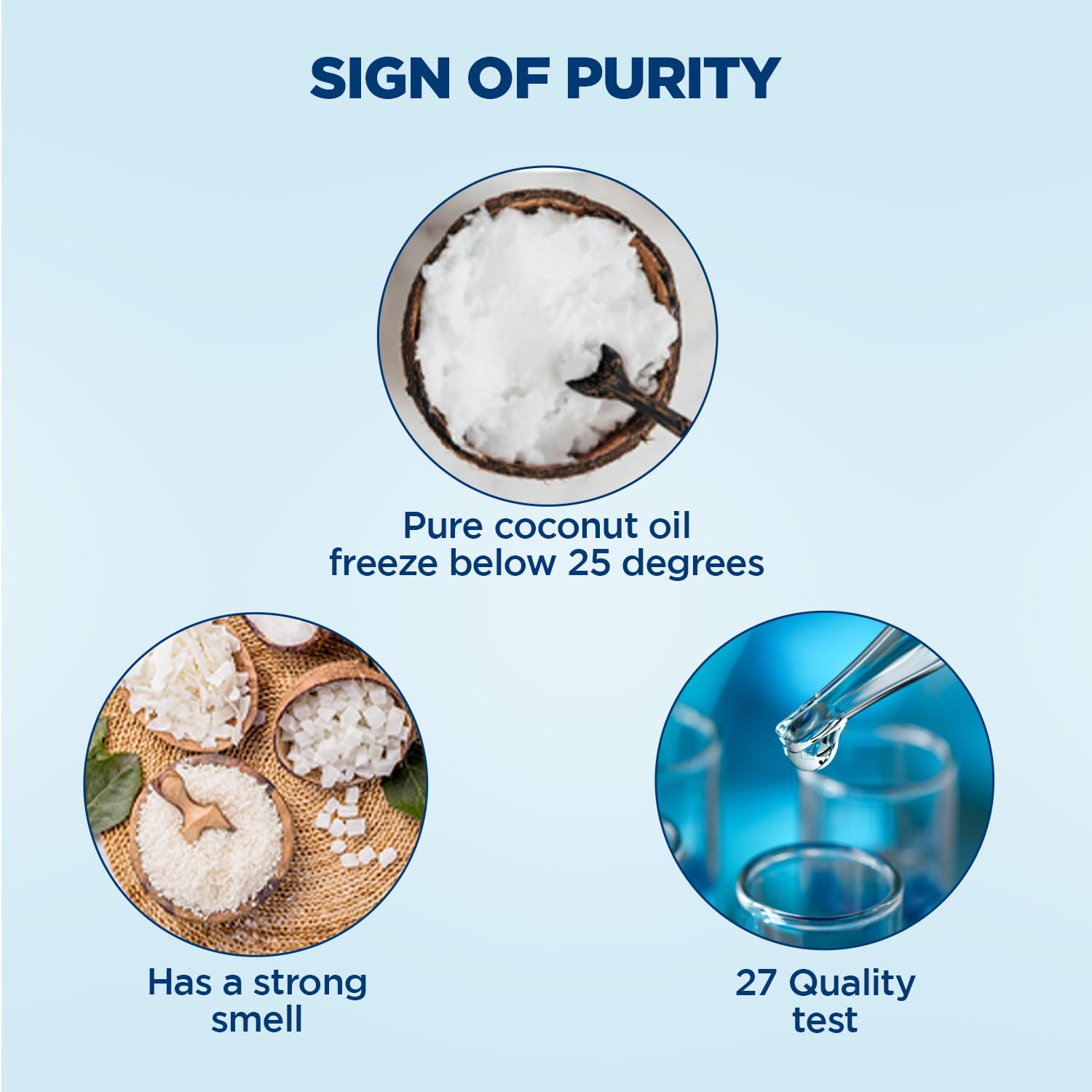 Parachute coconut oil no additives preserves pure oil and freshness.