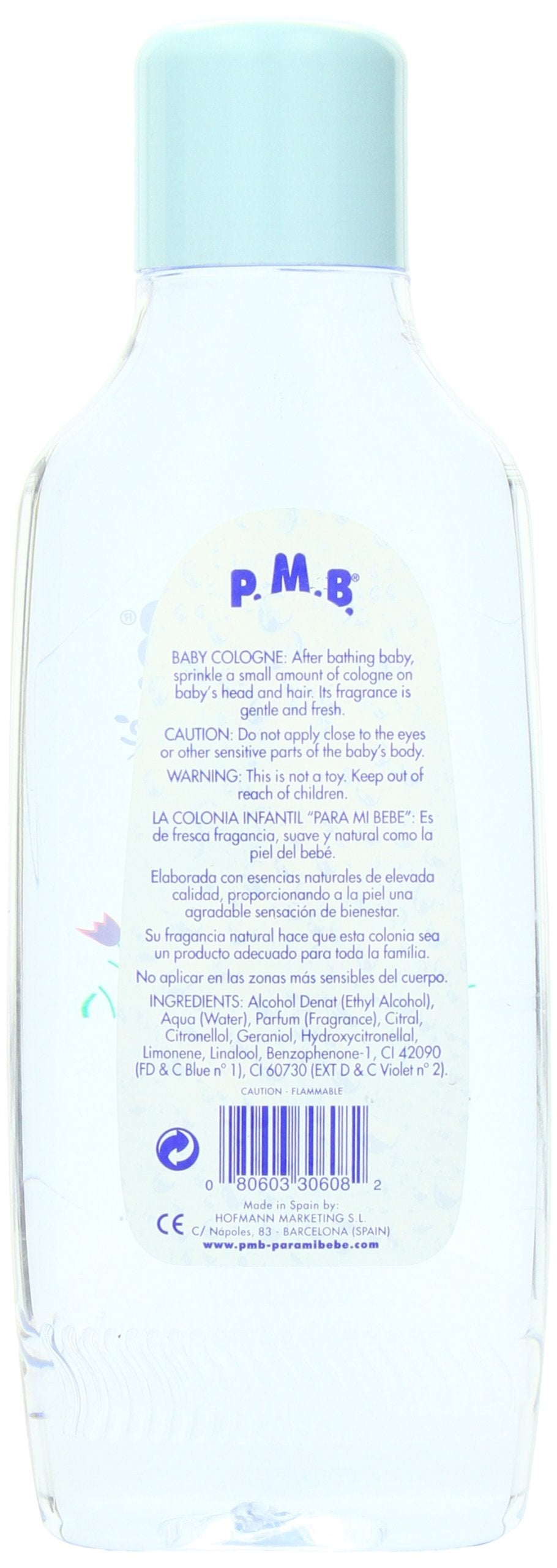 Para Mi Bebe Splash Cologne bottle spray, a light mist for midday refresh.