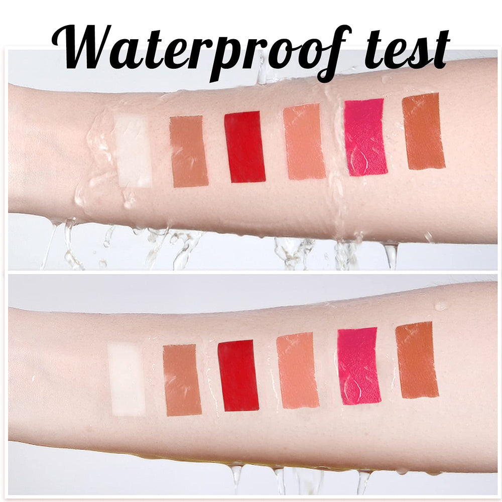 PARAMISS lip pigment mixing application shows effortless color blending with gloss bases.