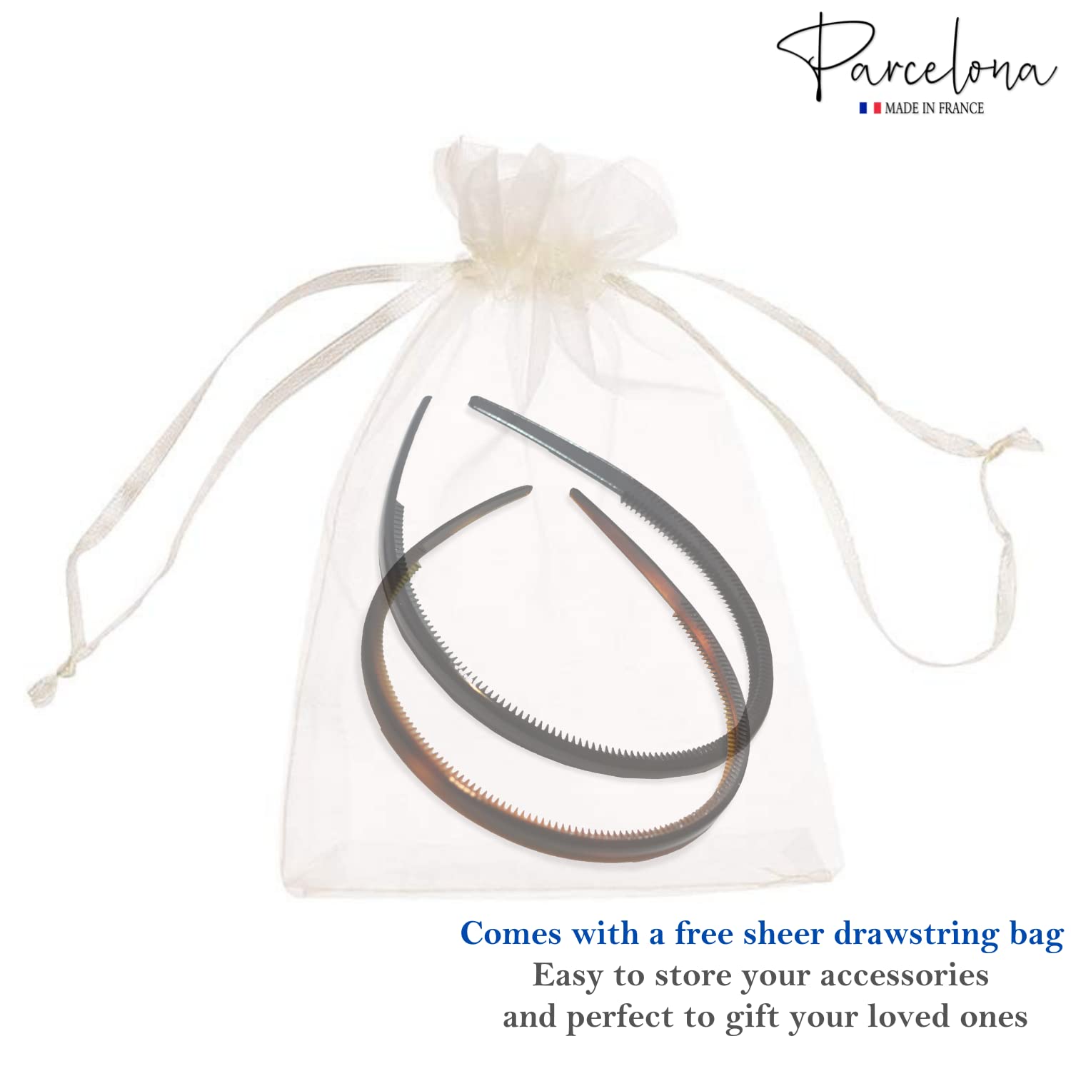 Parcelona headband color may vary with lighting, adding authentic character.