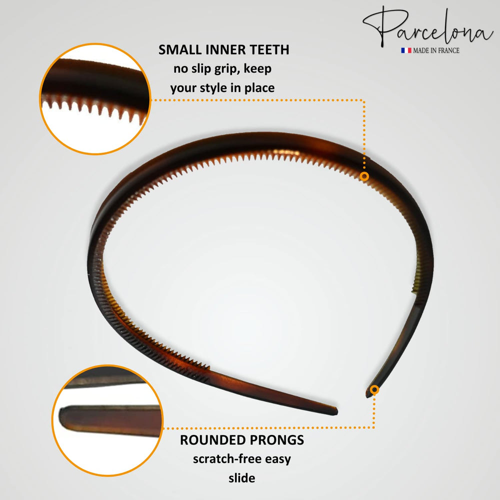 Parcelona headband with smooth edges ensuring comfortable wear during daily use.