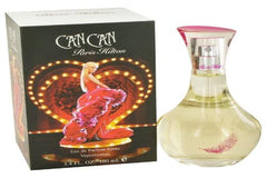 Paris Hilton Can Can EDP bottle with pink feather for a playful, feminine evening scent