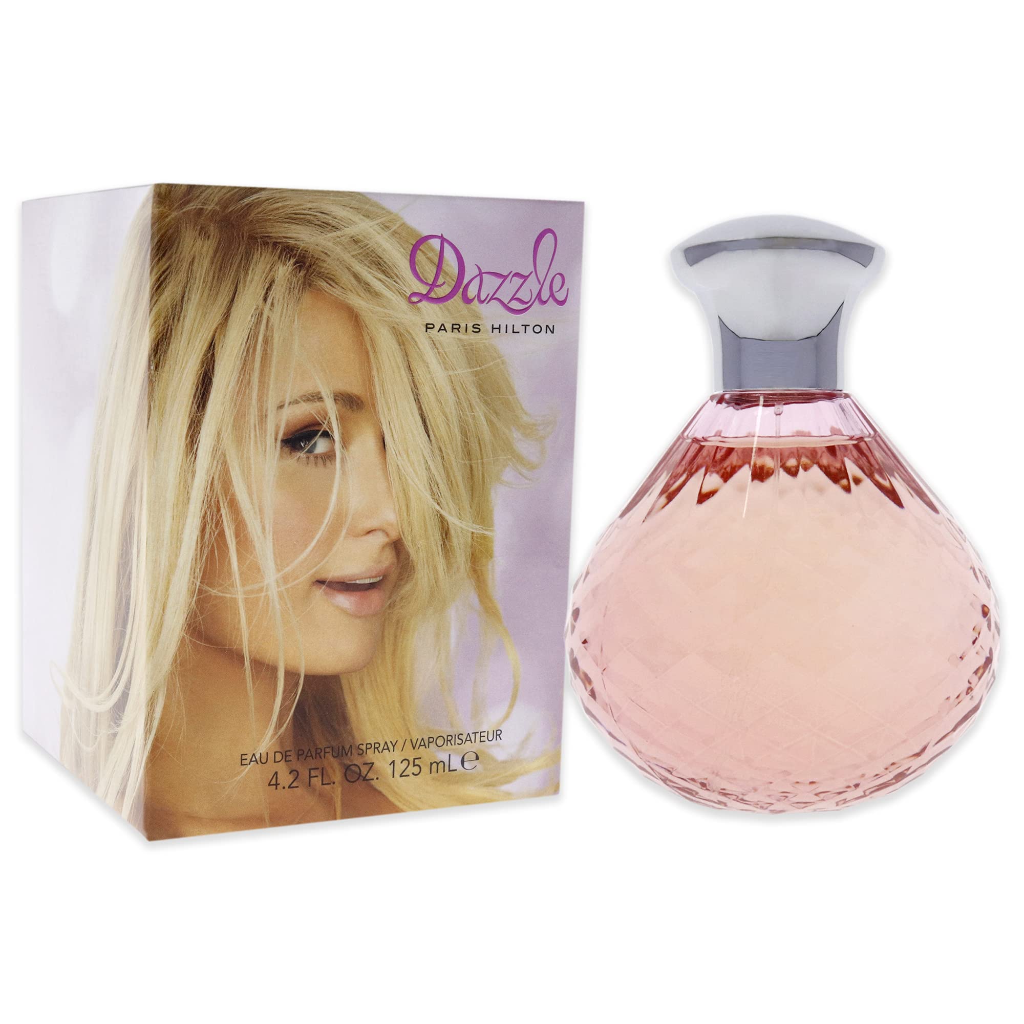 Paris Hilton Dazzle Women packaging box emphasizes luxury unboxing experience.