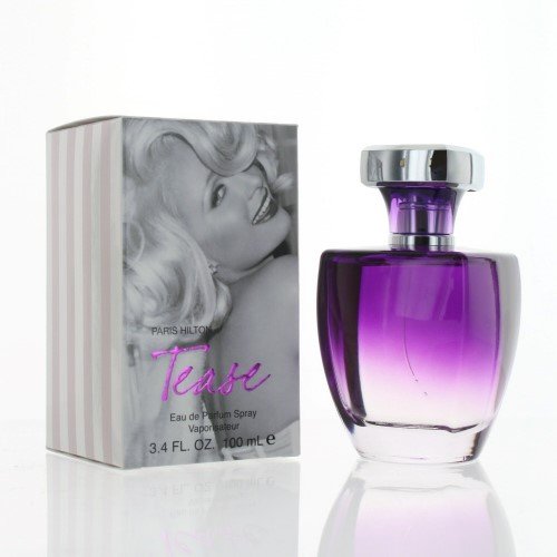 Paris Hilton Tease bottle front showcases chic design for gift-ready presentation.