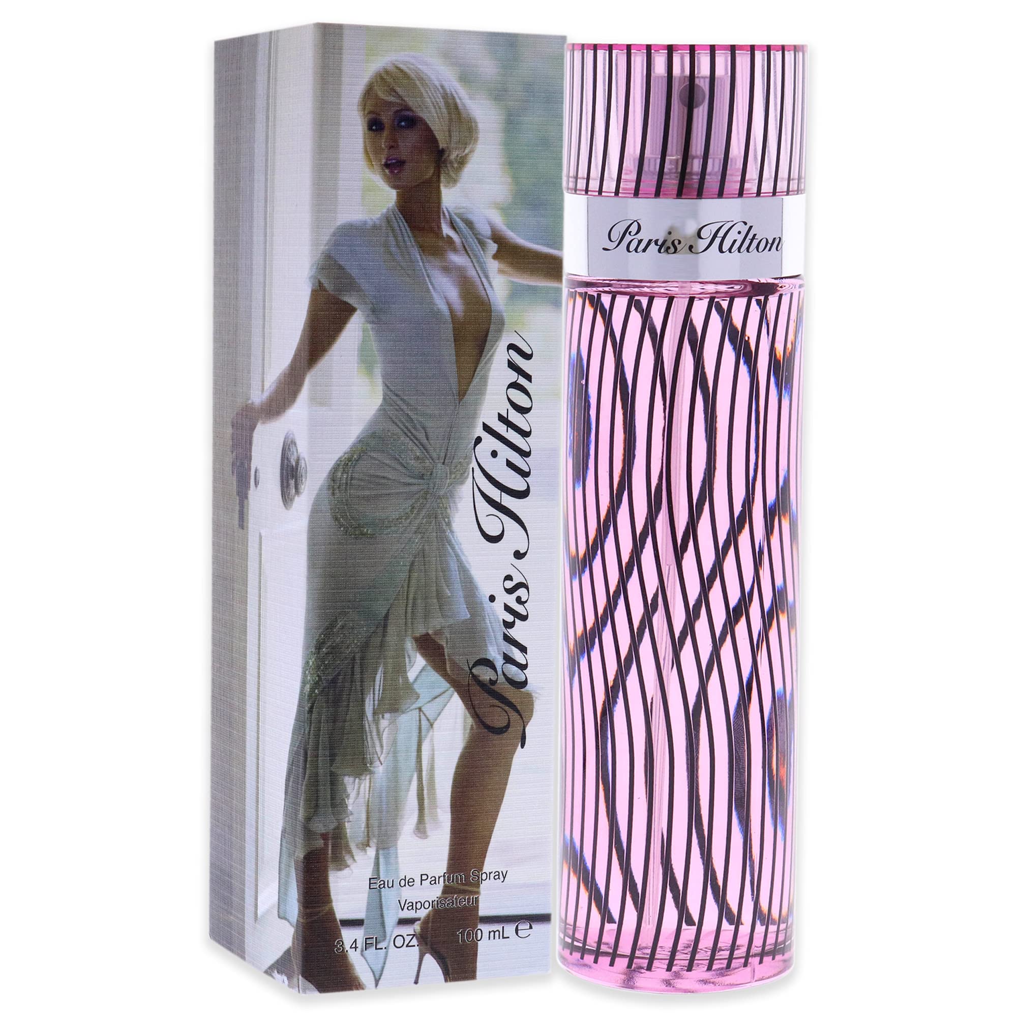 Paris Hilton Women's EDP bottle back view with label details