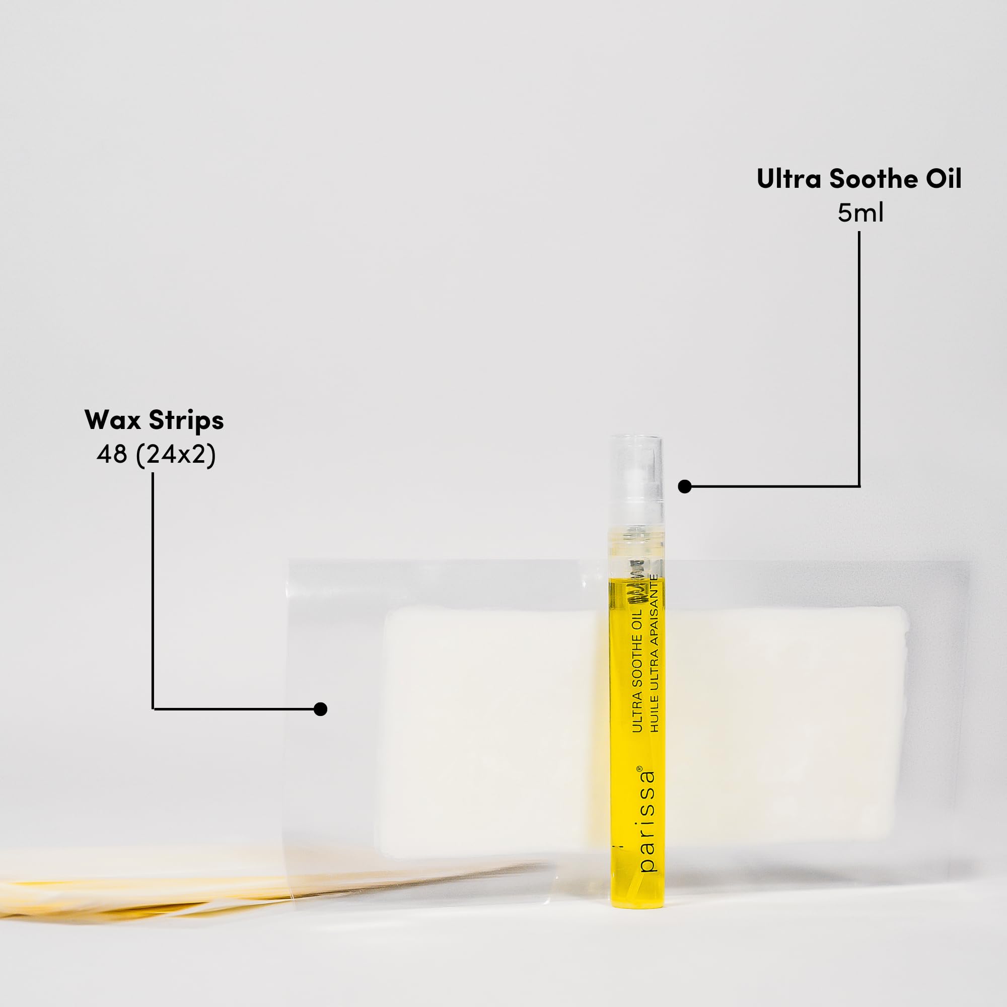 Parissa cream-based wax application close-up for precise, gentle hair removal.
