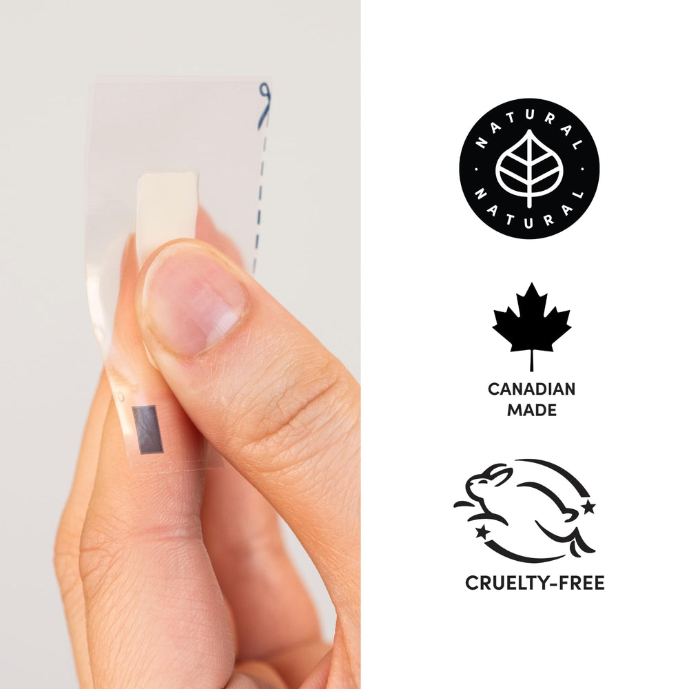 Parissa cruelty-free badge alongside wax strips emphasizes ethical beauty.