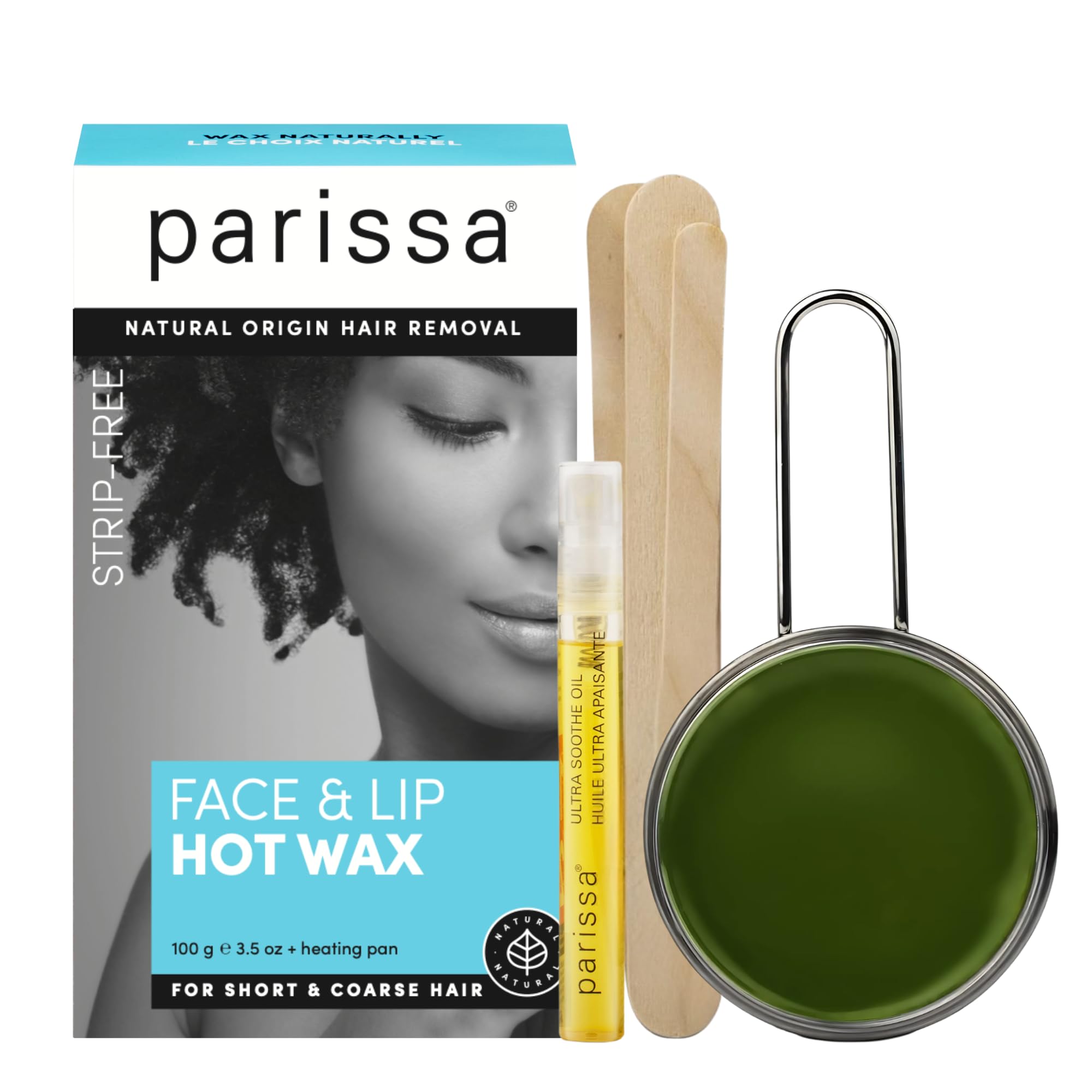 Parissa Face Lip Hard Wax Kit box ready for at-home precision waxing