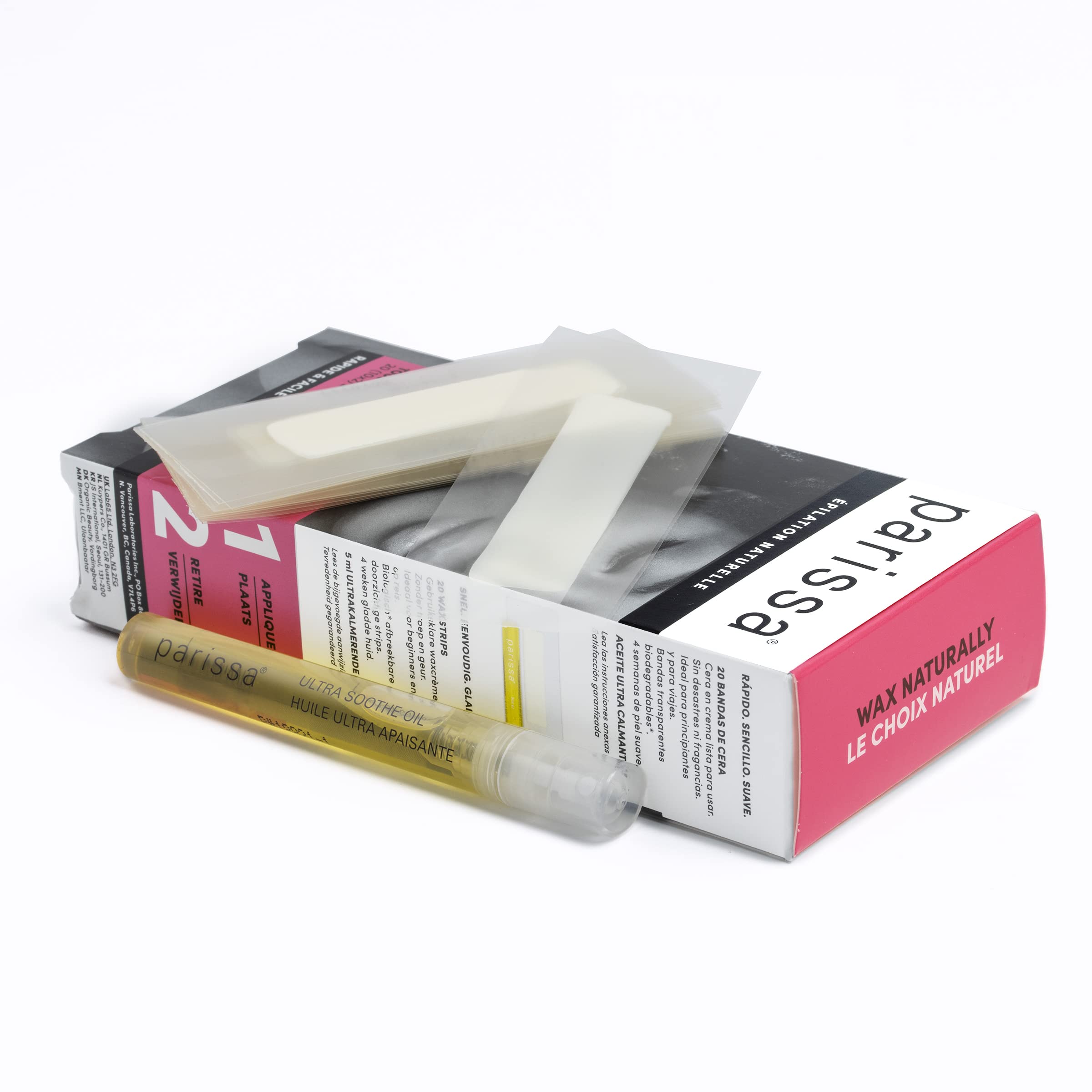 Parissa chin wax strips gentle on sensitive skin for comfortable waxing.