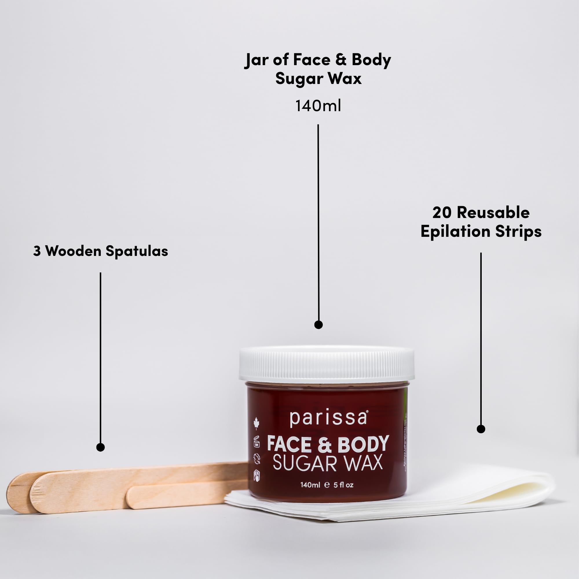 Parissa uso rostro y cuerpo, resultados suaves y duraderos.