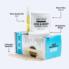 Parissa vegan wax warming in microwave demonstrates quick heat for salon-quality waxing.
