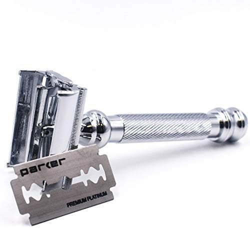 Parker 99R barber-pole pattern adds classic style to your shave.
