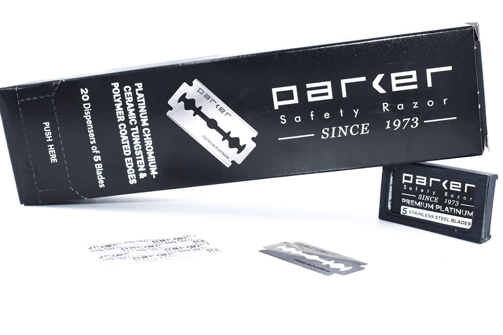Parker blades precision honed edge for consistently smooth shaves.