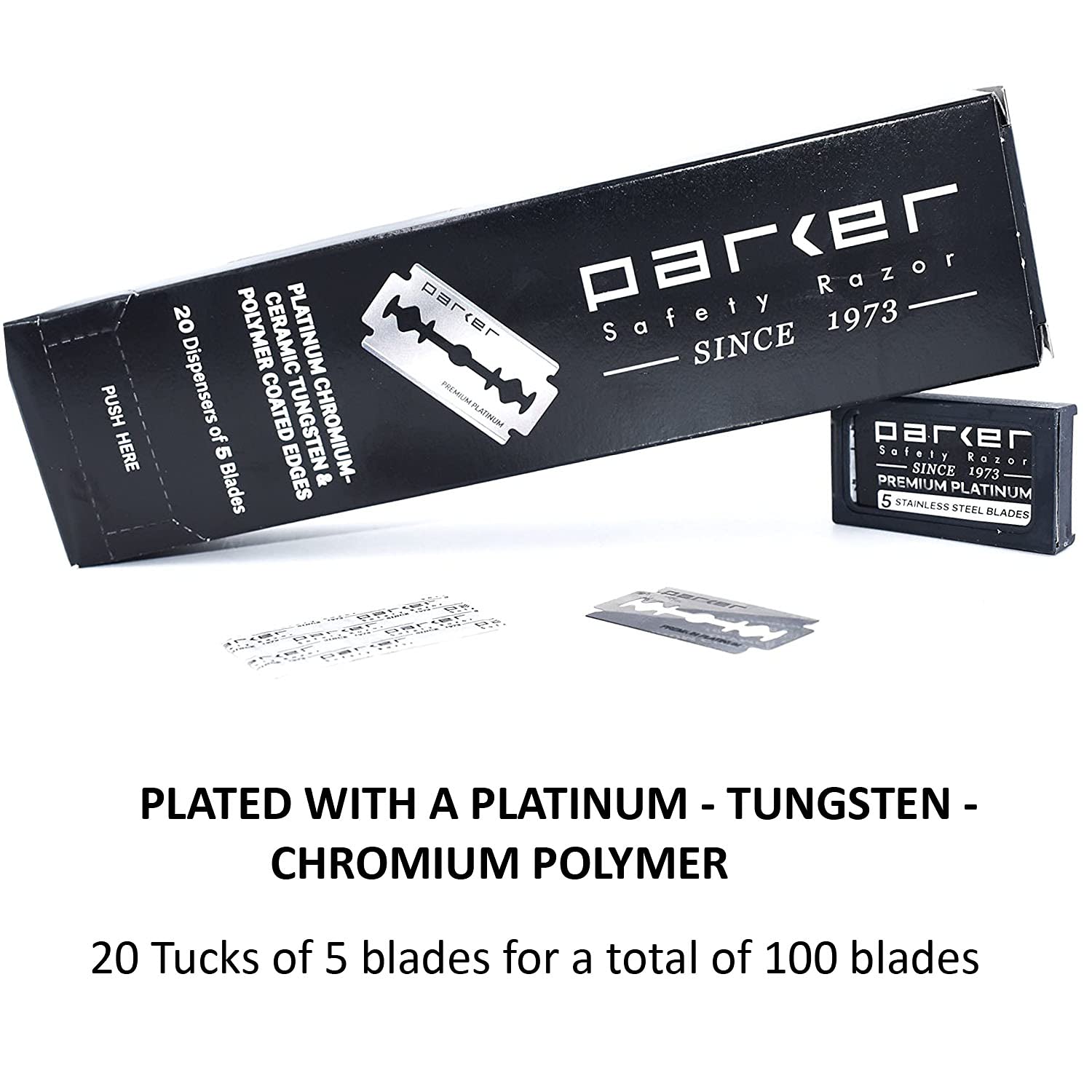 Parker blades long-lasting performance supports multiple shaves.