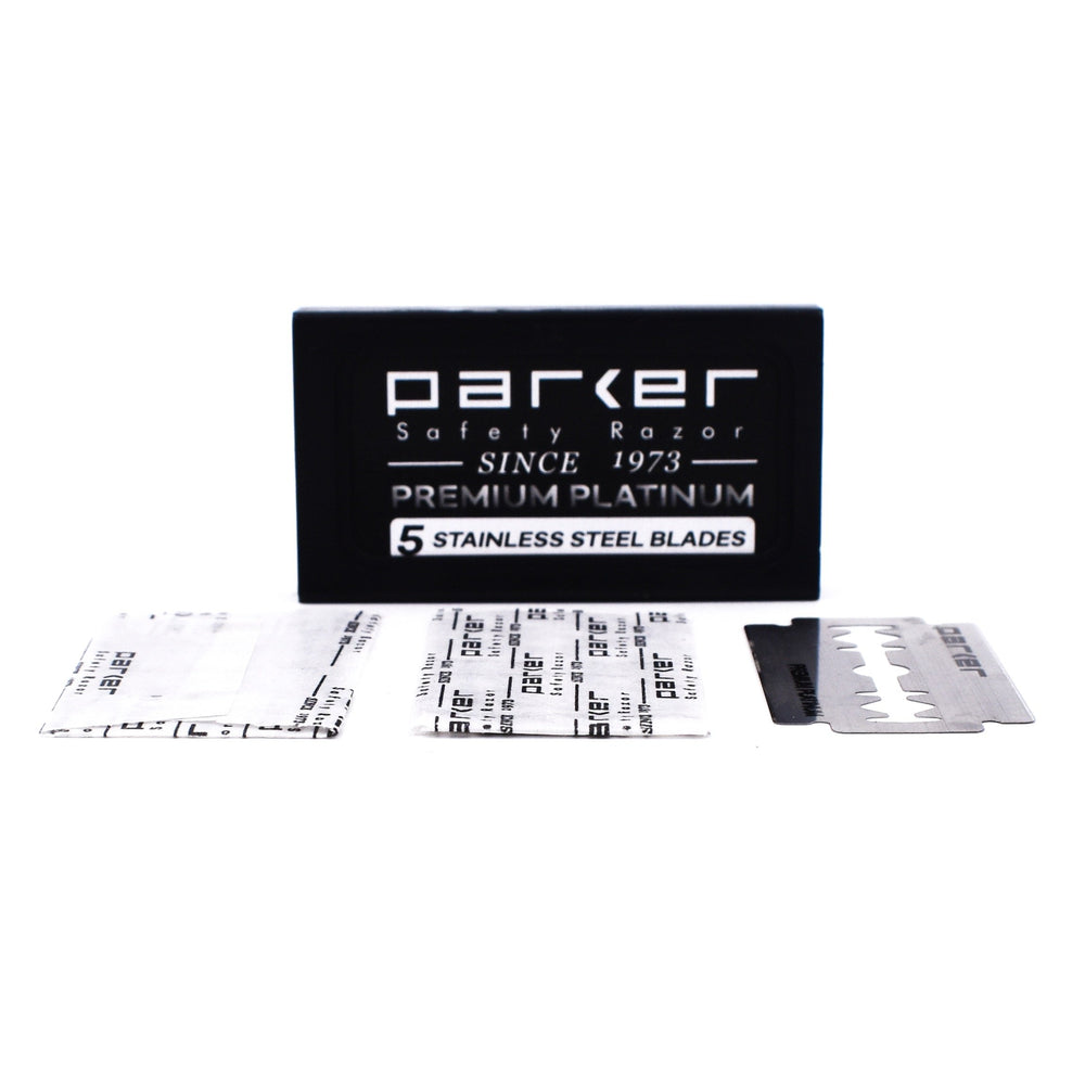 Parker blades universal compatibility demonstrates fit for all standard double edge razors.