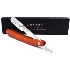 Parker SRRW five precut half-blades ready for immediate shaving use.
