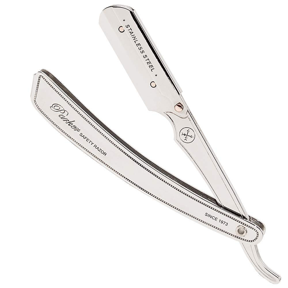 Parker SRX barber-trusted design emphasizes balance and control during hot towel shaves.
