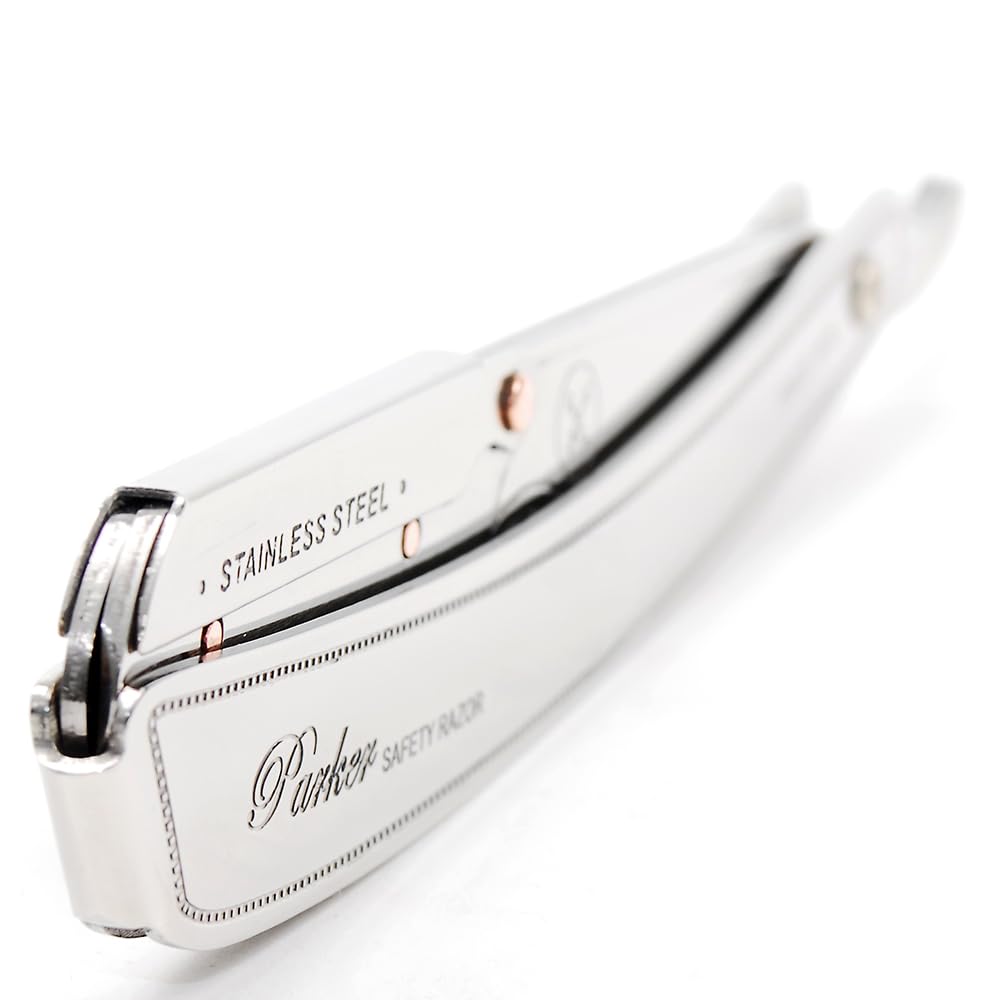 Parker SRX clip-type blade holder locks blades securely for stable, accurate outlining.