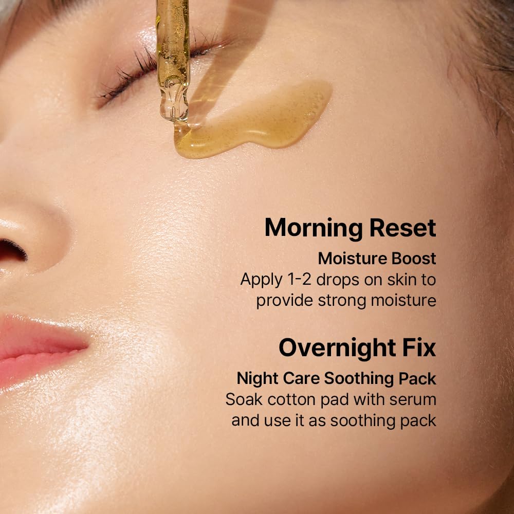 Parnell Cicamanu 92 Serum creates a radiant glow after application