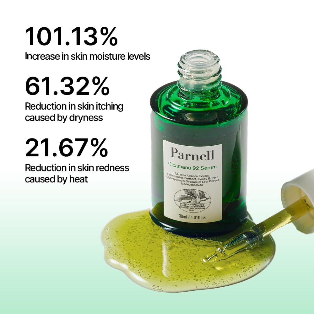 Parnell Cicamanu 92 Serum gel texture ready to melt into skin