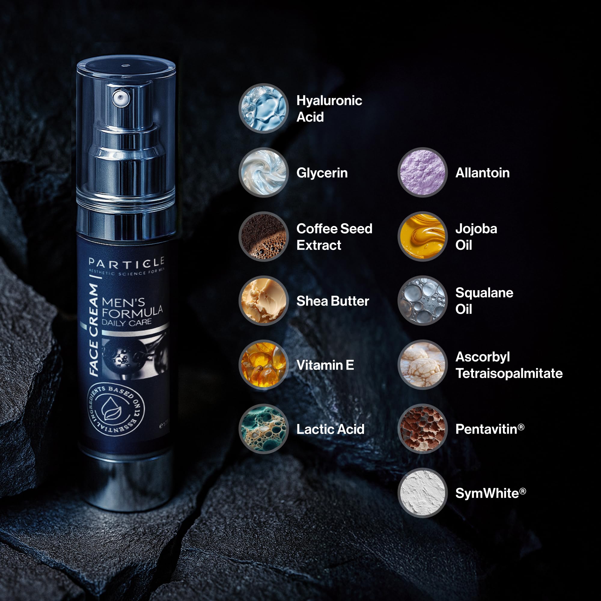 Particle Face Cream absorbs quickly on skin for ease