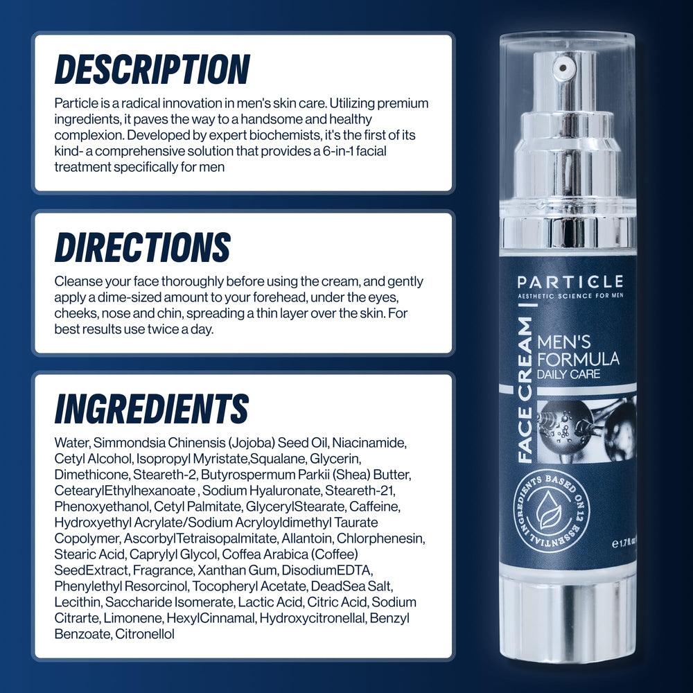 Particle Face Cream with hyaluronic acid for lasting hydration