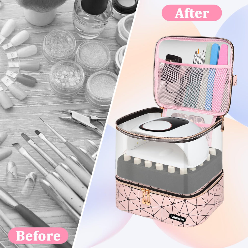 Partreko transparent top layer view shows easy access to lamps and tools.