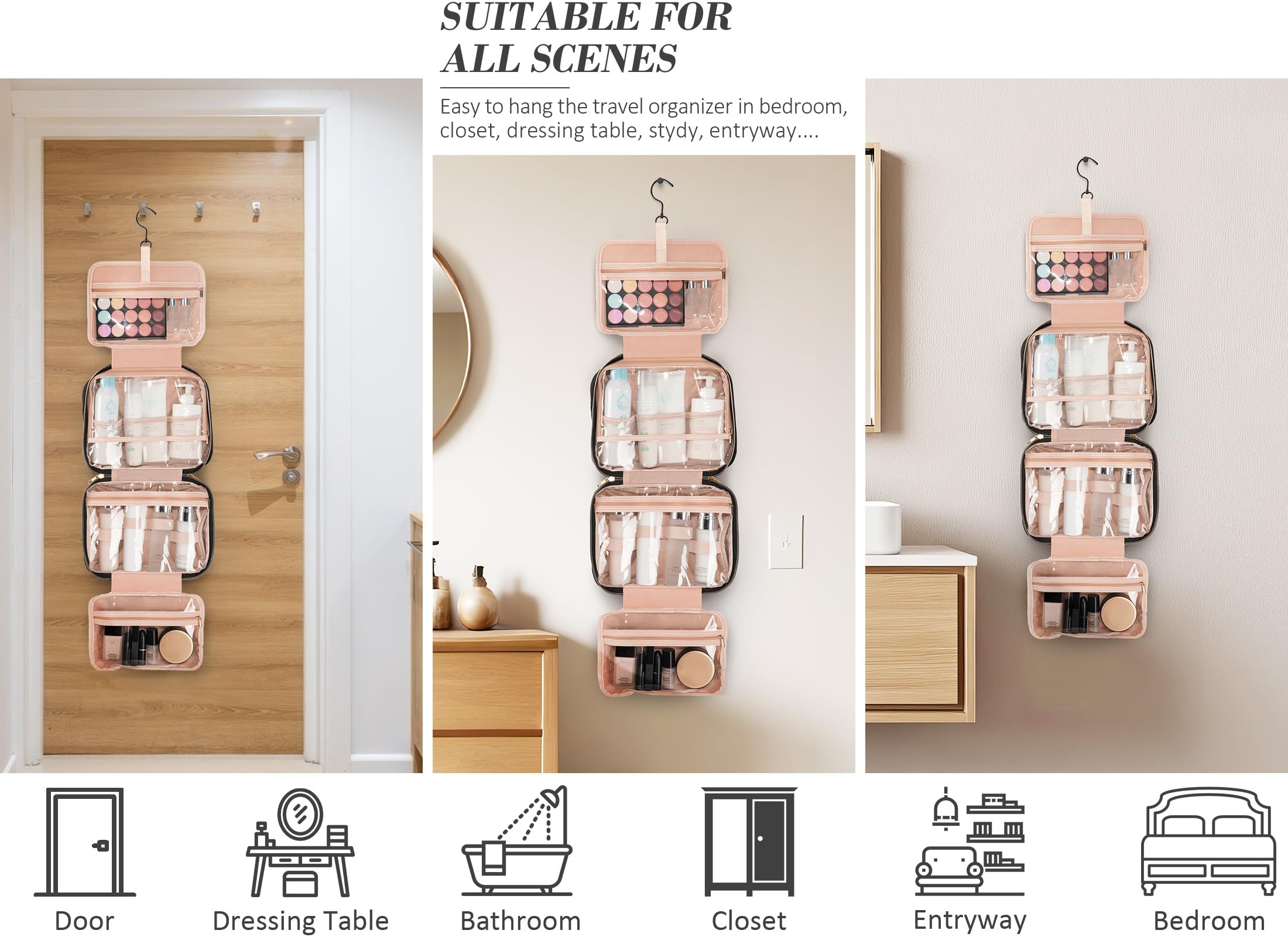 Partylamb bag 360° swivel hook for hanging and easy access.