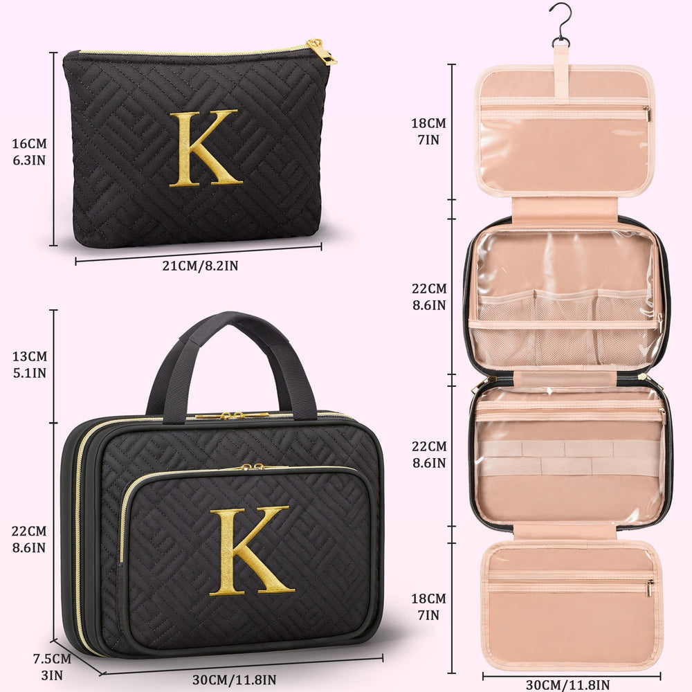 Partylamb small makeup bag keeps daily cosmetics within reach on trips.