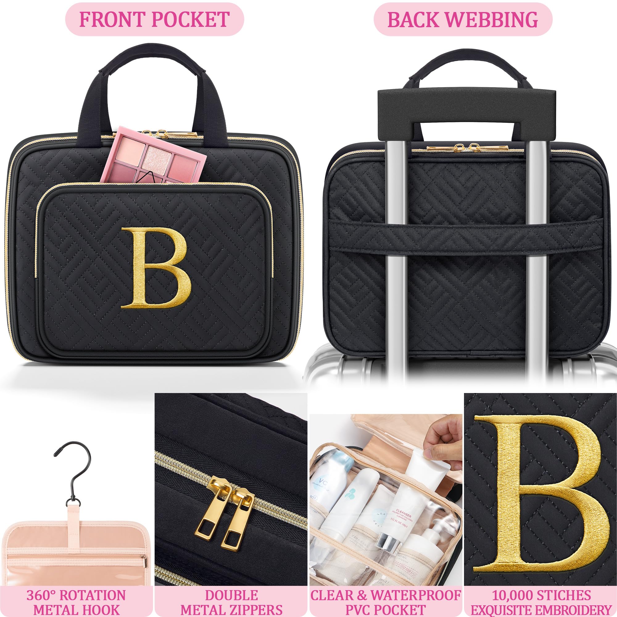 Partylamb small makeup bag ideal for compact daily touch-ups