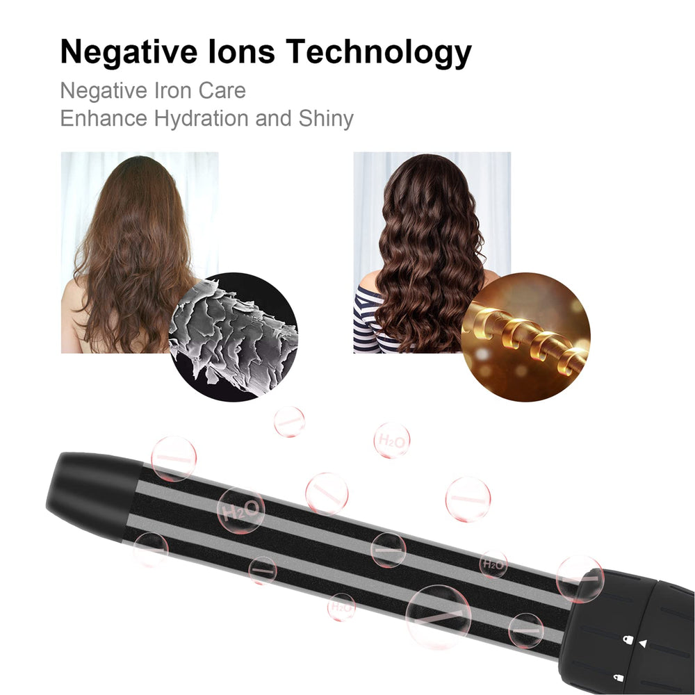 PARWIN PRO BEAUTY 7-in-1 curling wand set barrel-5 for tight curls and defined texture