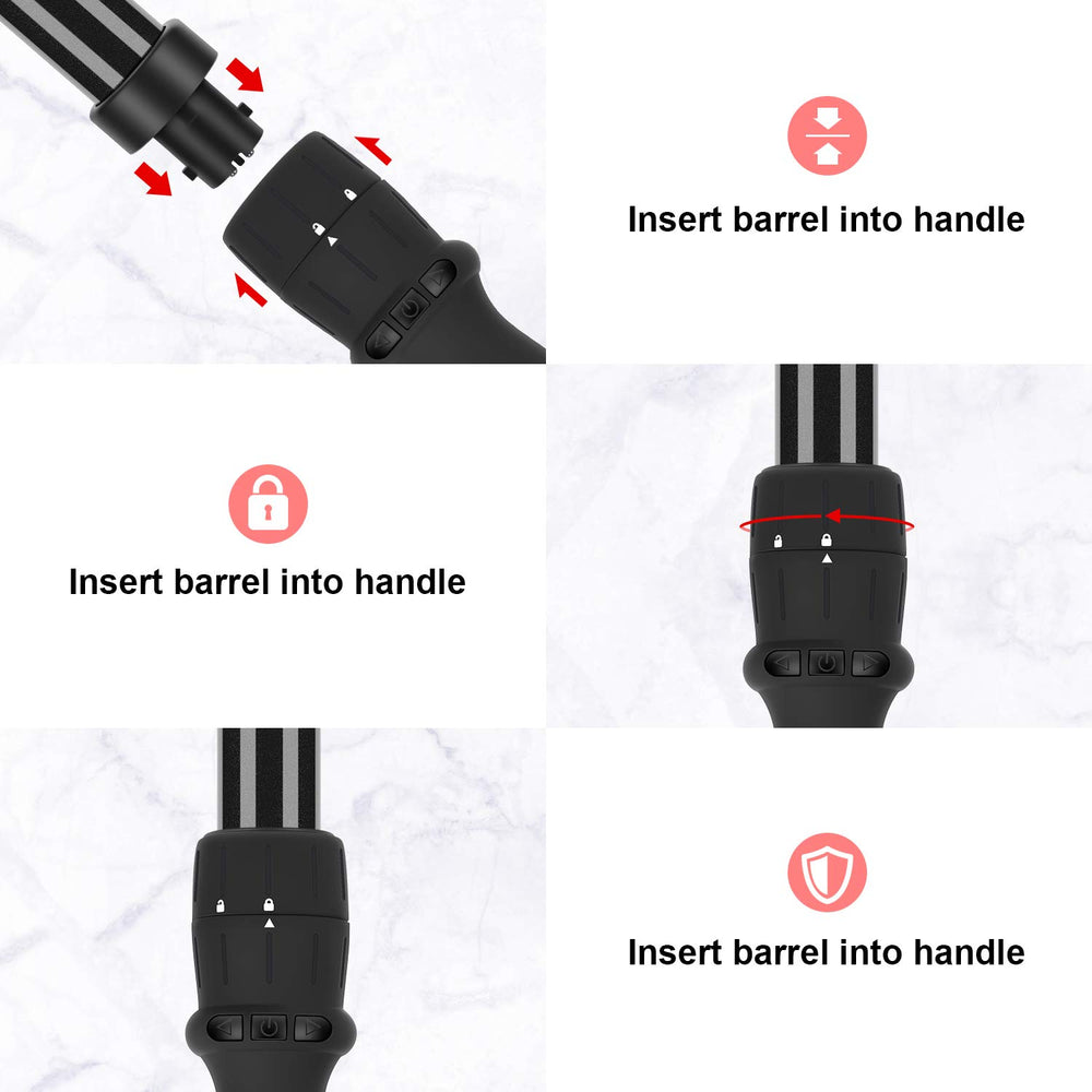 PARWIN PRO BEAUTY 7-in-1 curling wand set barrel-6 for beachy waves and quick styling
