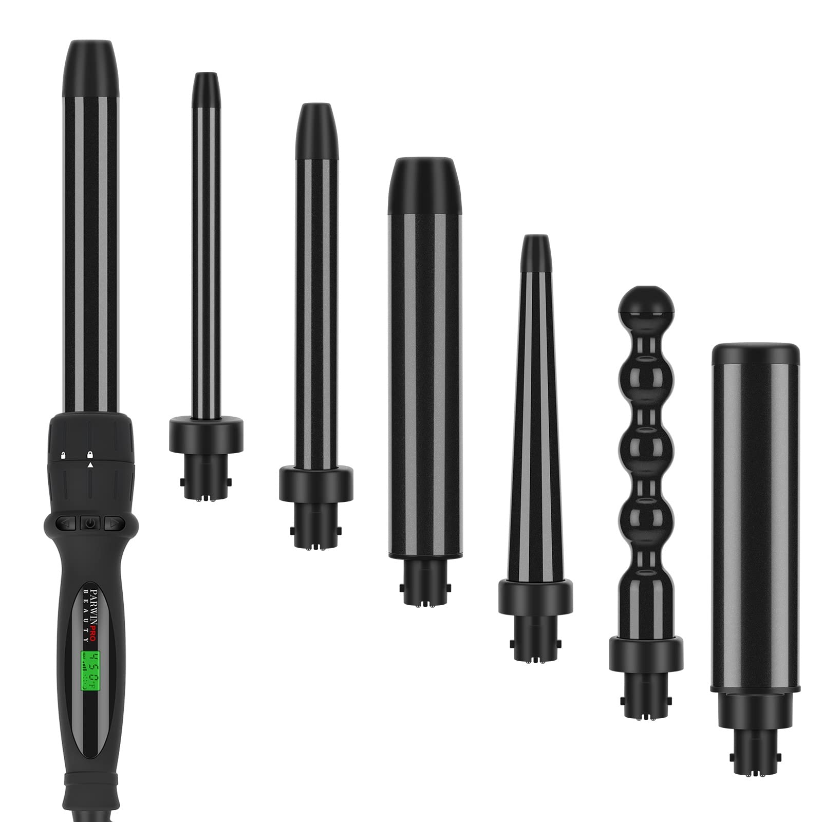 PARWIN PRO BEAUTY 7 in 1 curling wand with 13mm barrel for precision curls
