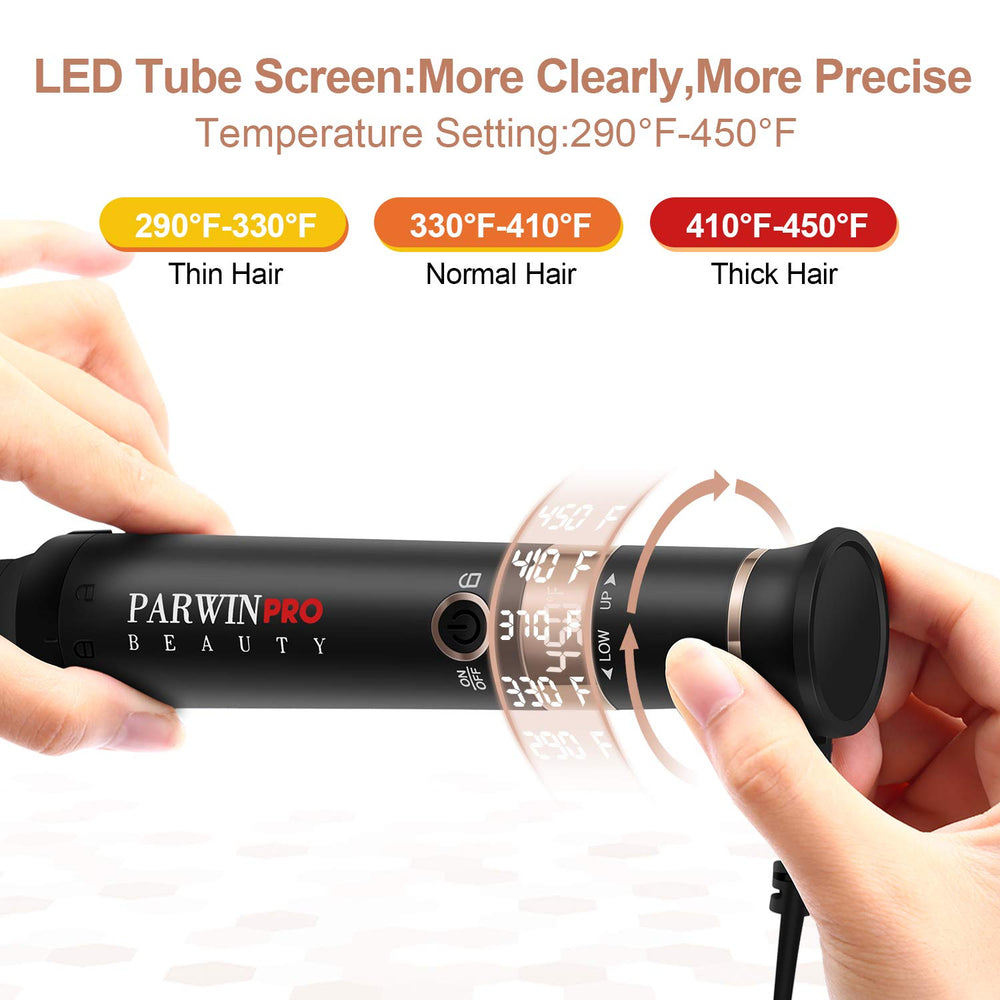 PARWIN PRO BEAUTY LED temperature display makes precise styling easy