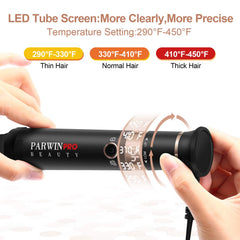 PARWIN PRO BEAUTY LED temperature display makes precise styling easy