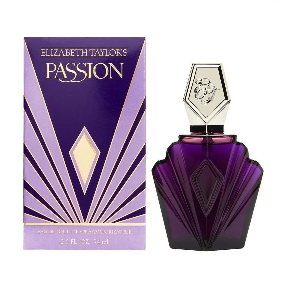 Elizabeth Taylor Passion EDT bottle 2.5 oz, ideal for evening romance and confident evening wear.
