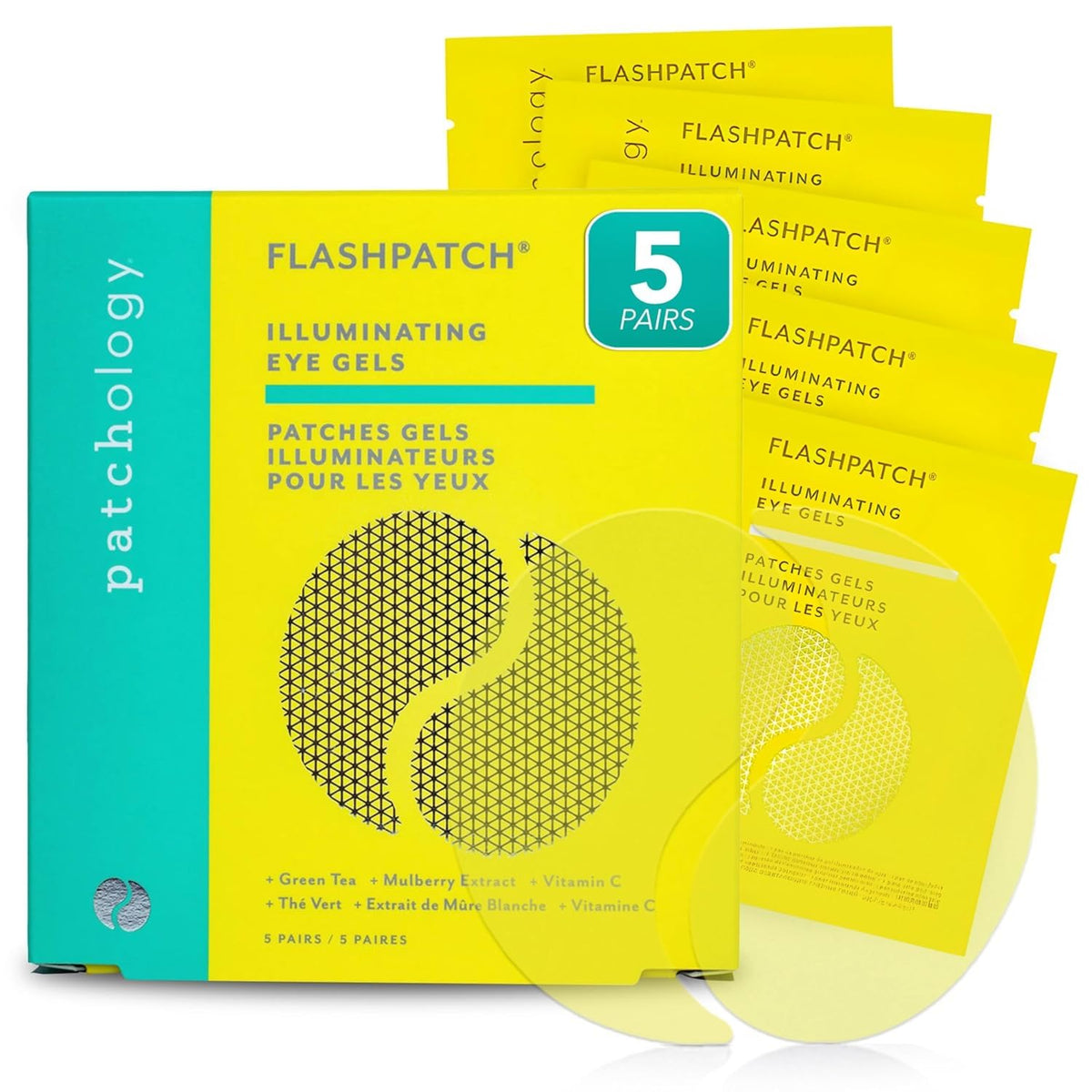 Patchology FlashPatch illuminating eye gels pack for quick under-eye refresh