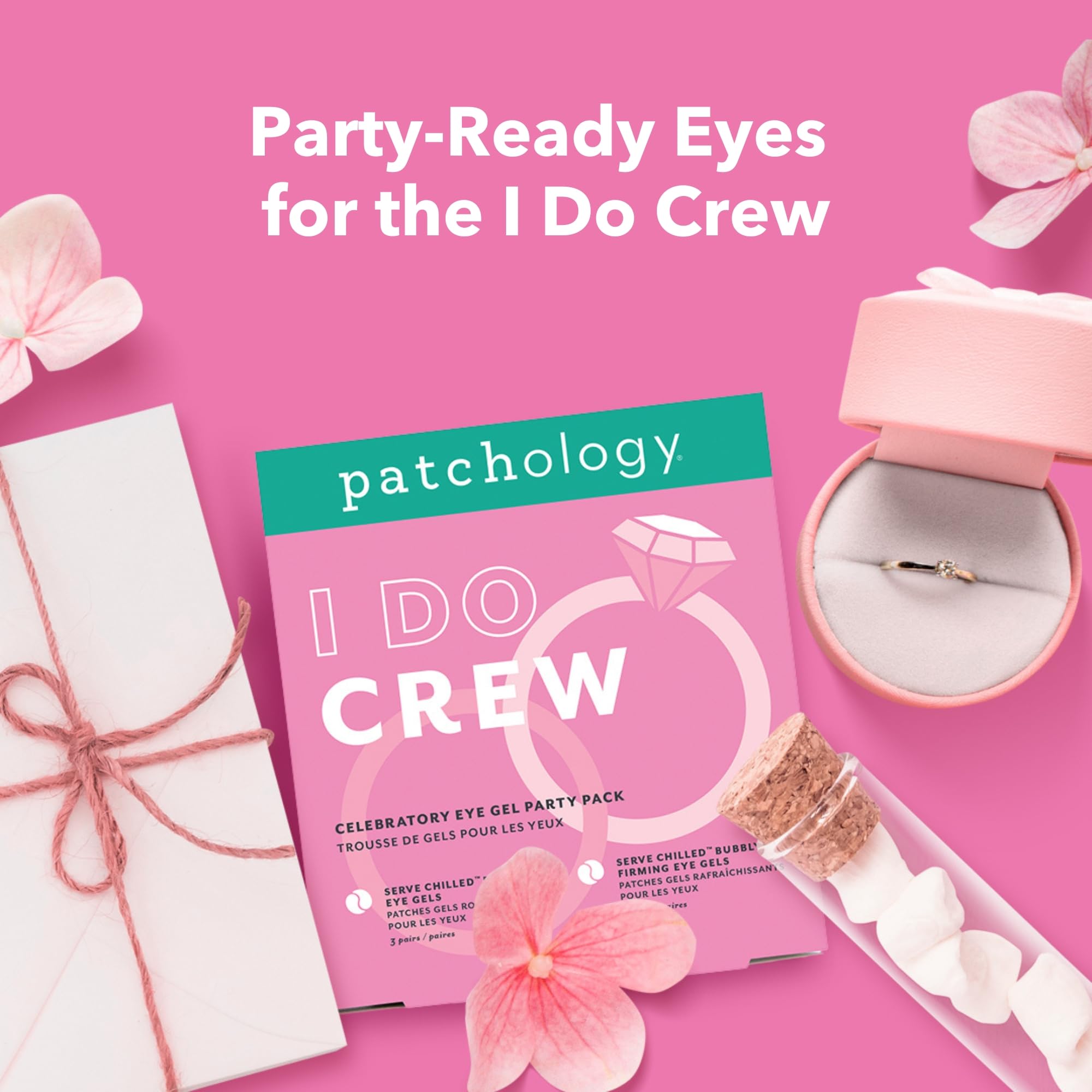 Bridesmaid gift set box from Patchology, ready to give.