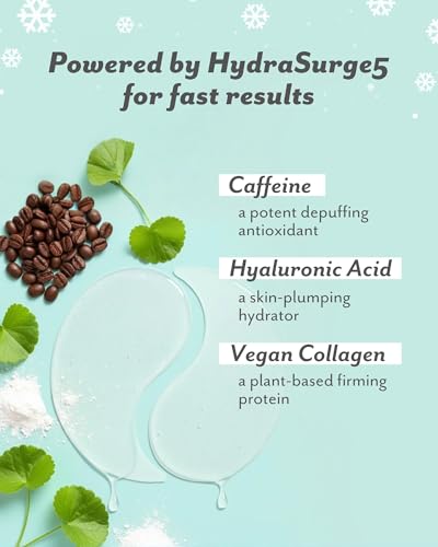 Patchology green tea ingredient visual emphasizing antioxidant refreshment for under-eye skin.