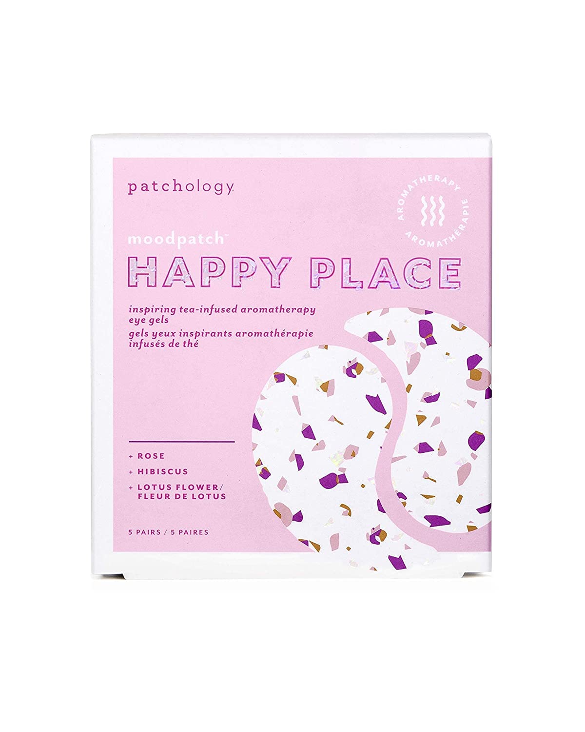 Patchology Happy Place under-eye patches in use for a rapid brightening boost